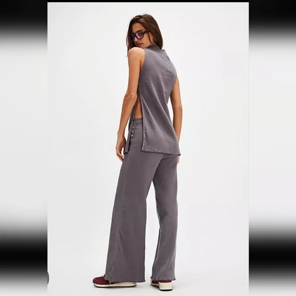 NWT FREE PEOPLE Summer Dream SetColor: Steel Grey Size: M - Picture 2 of 4